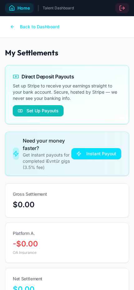 Settlements & Payouts